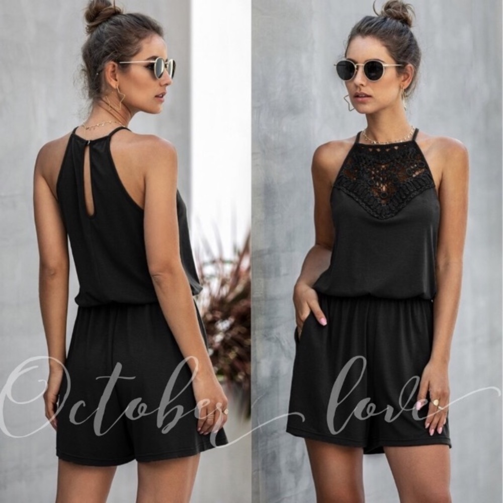 💓LAST ONE💓 Chic Black Romper (S) - Picture 2 of 6